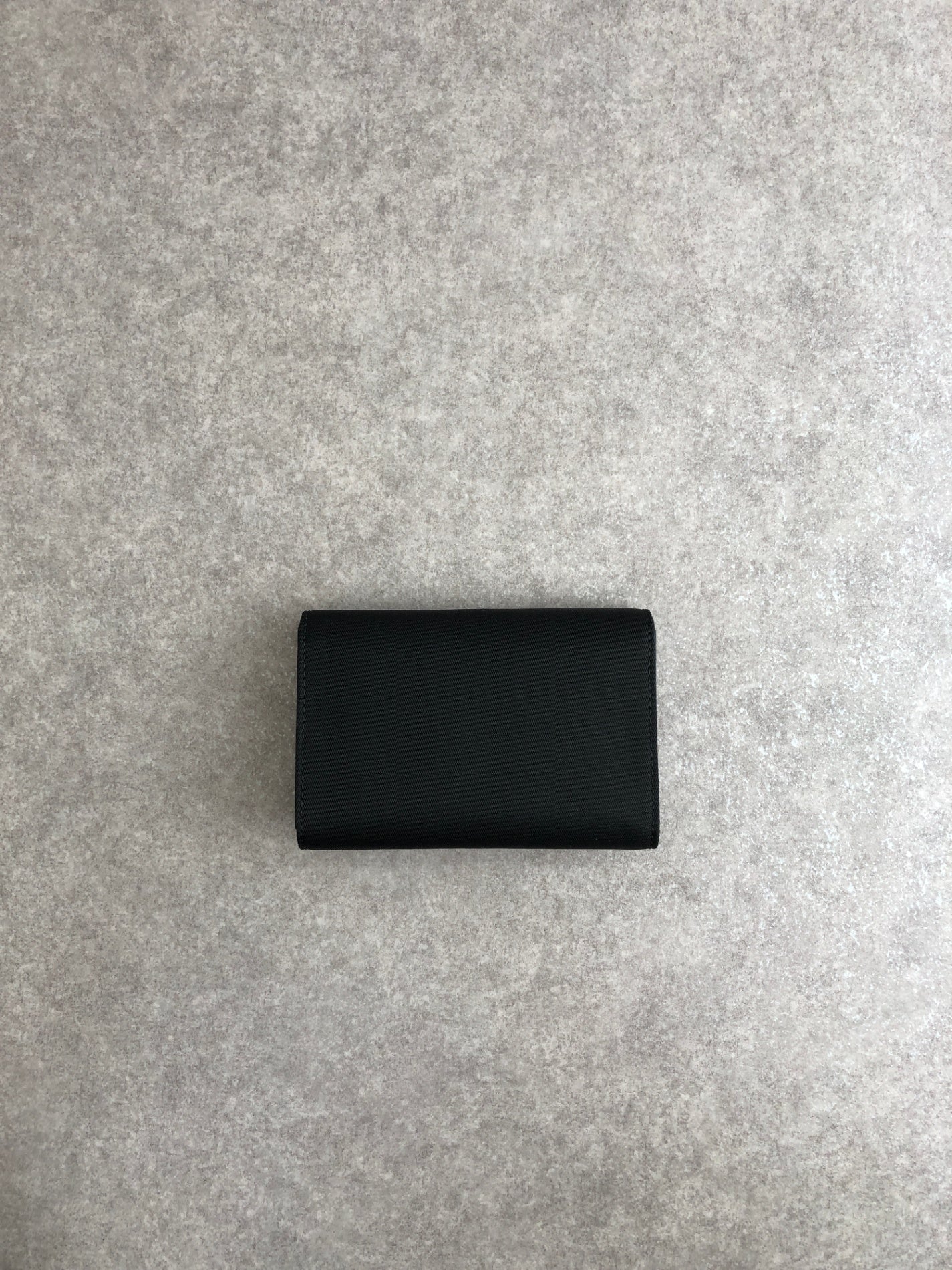 PRADA Tessuto Triangle Logo Key Case Black M222 Vintage i6mts6