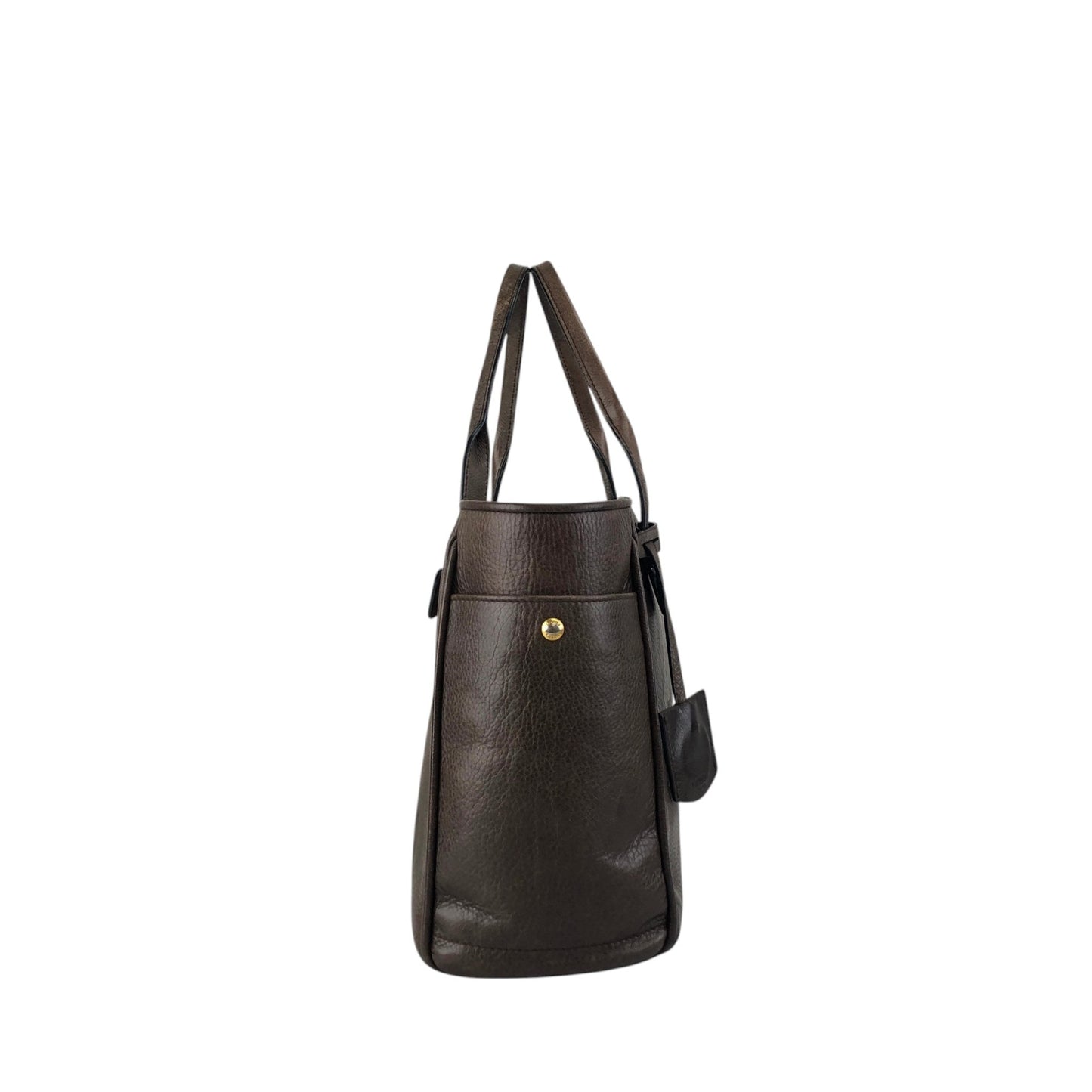 LOEWE Logo Embossed Handbag Totebag Brown Vintage faniey