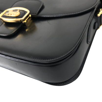 CELINE Horse Carriage Shoulder bag Black Vintage pupm4e