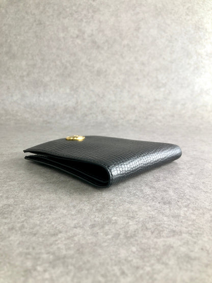 Christian Dior CD Logo Folded Wallet Black Vintage jv3xin