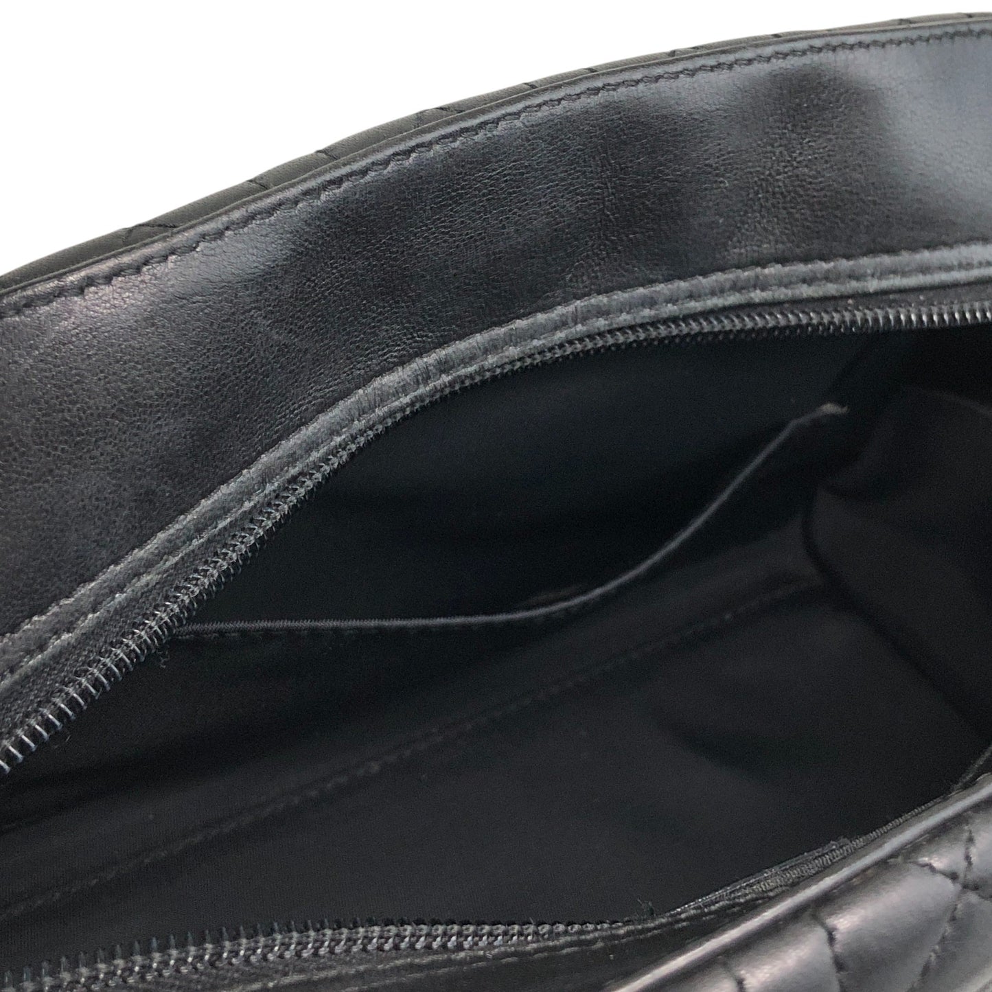 Christian Dior Cannage Small Boston bag Handbag Black Vintage ffmc6u