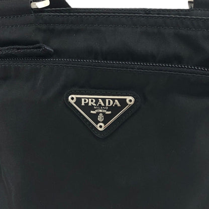 PRADA Triangle Logo Small Shoulder bag Black Vintage arzbnd