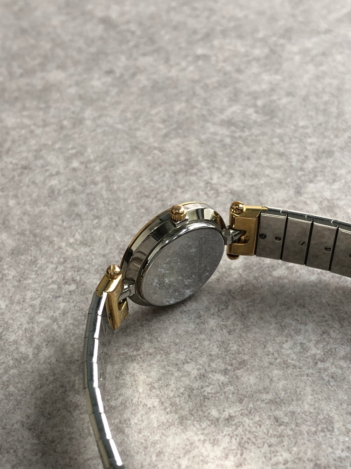 Christian Dior Quartz Watch Gold×Silver 3025 Vintage 8zu8jn