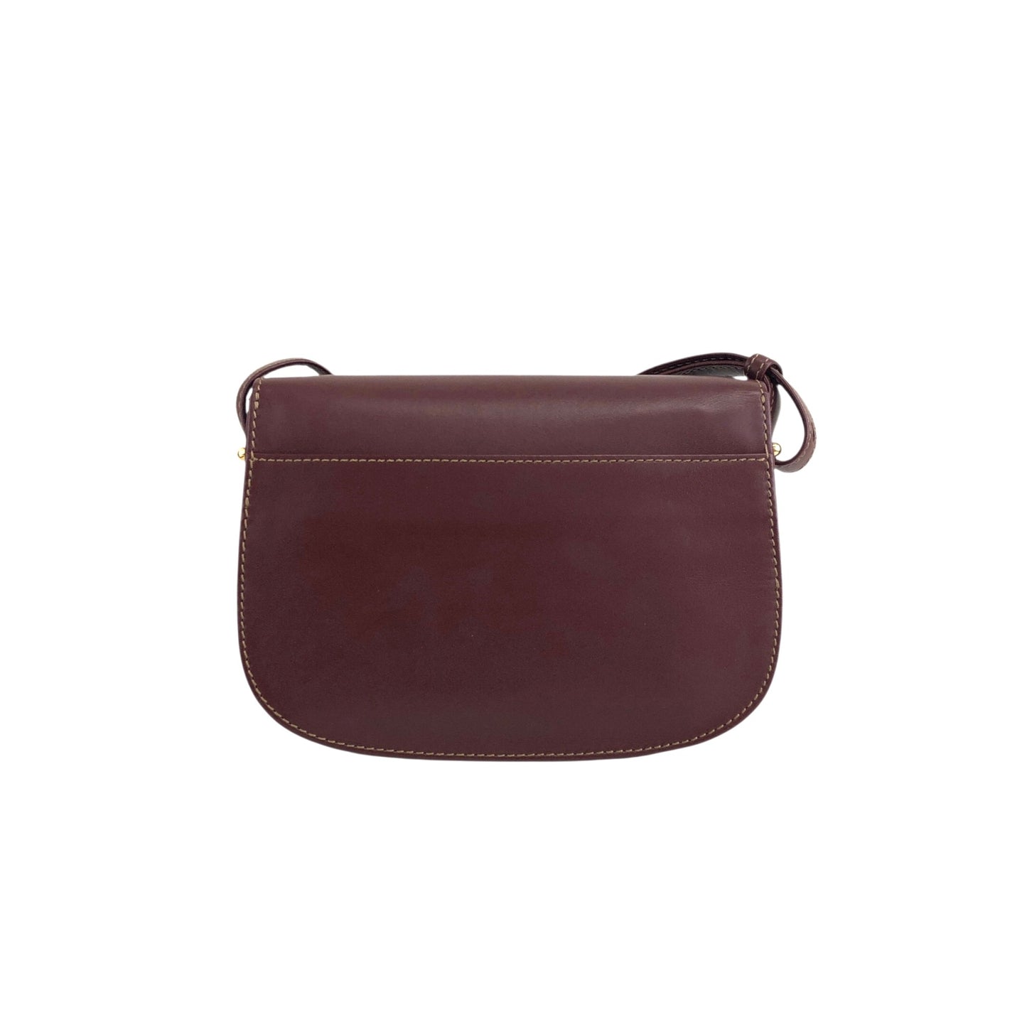 Cartier Front Buckle Shoulder bag Bordeaux Vintage iejnyi