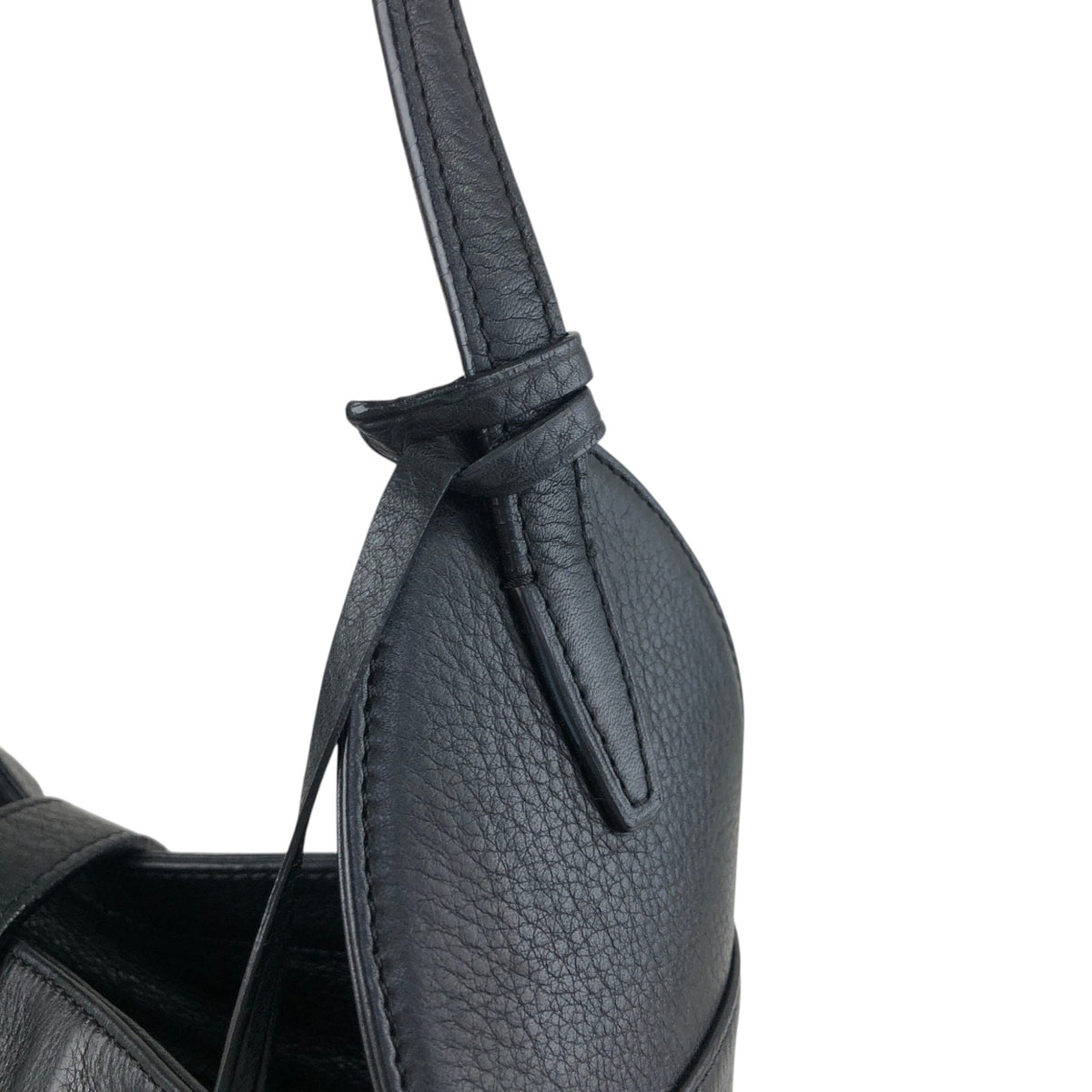 LOEWE Logo Shoulder bag Black Vintage earnia