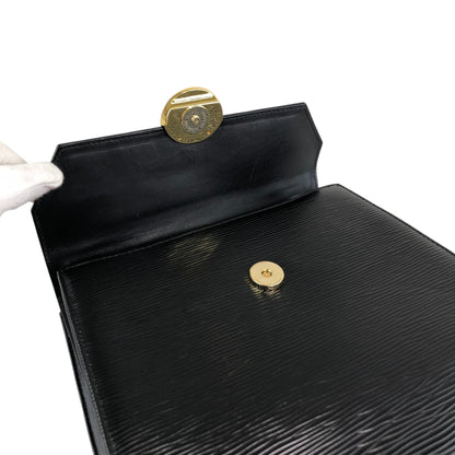 VALENTINO GARAVANI Circle Logo Two-way Handbag Shoulder bag Black Vintage swvrnt