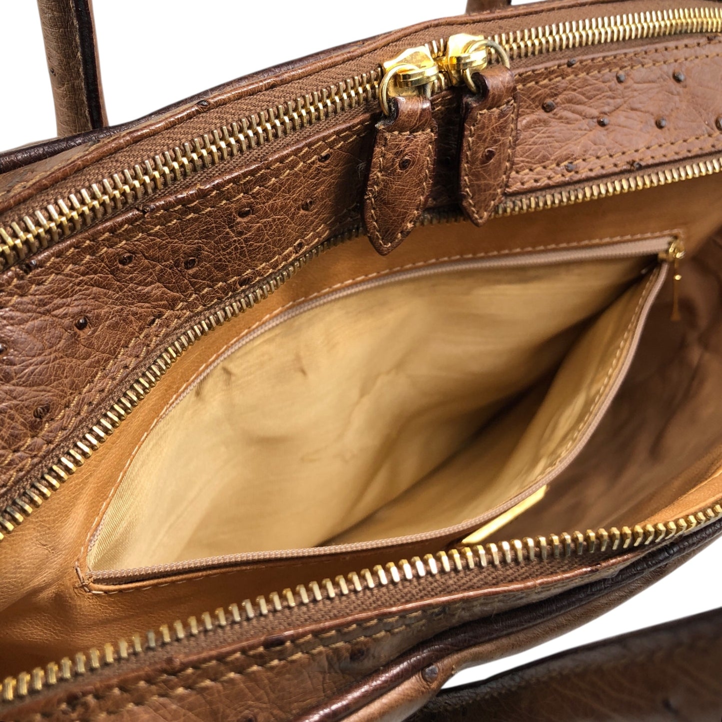 LOEWE Anagram Handbag Brown Vintage pztb8z