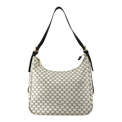 CELINE Macadam Shoulder bag White Vintage sf8jz2
