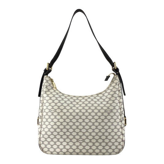 CELINE Macadam Shoulder bag White Vintage sf8jz2