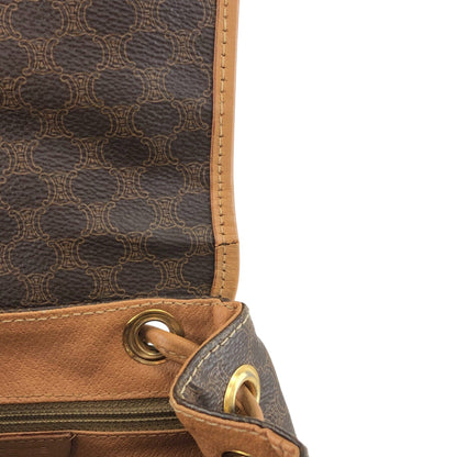 CELINE Macadam Gancini Backpack Brown Vintage jgndep