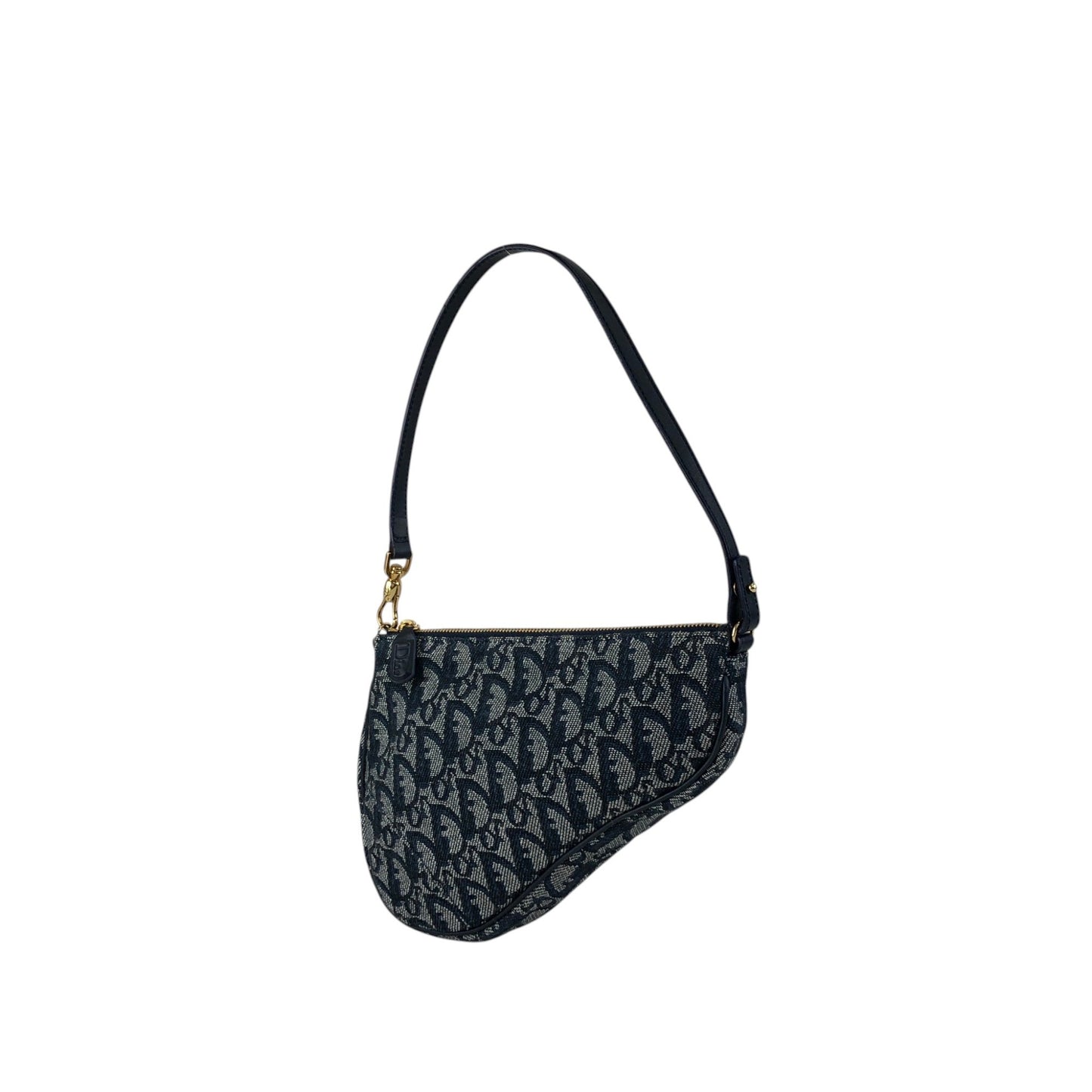 Christian Dior Trotter Handbag Shoulder bag Navy Vintage gicr78