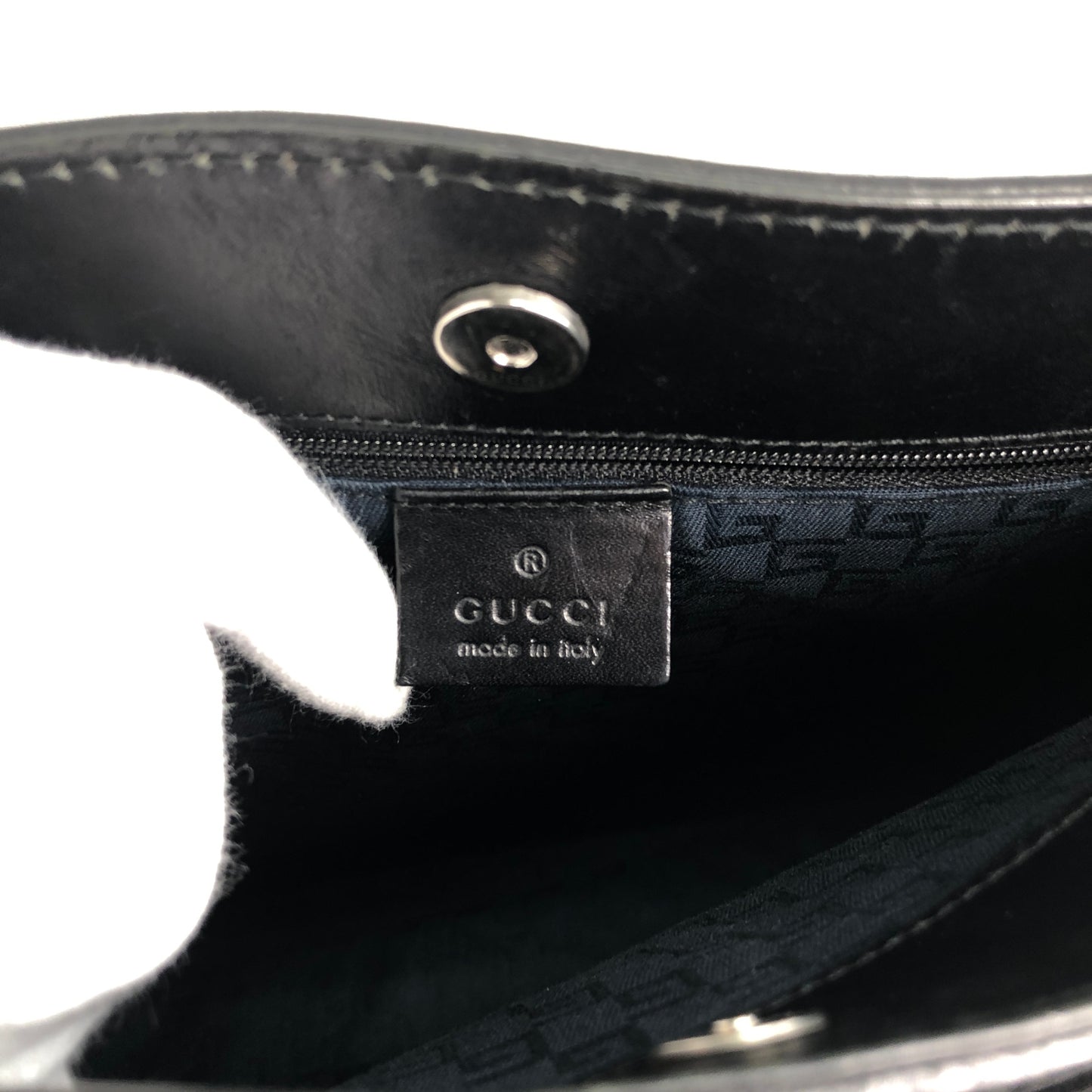 GUCCI Handbag Black Vintage i3frwk