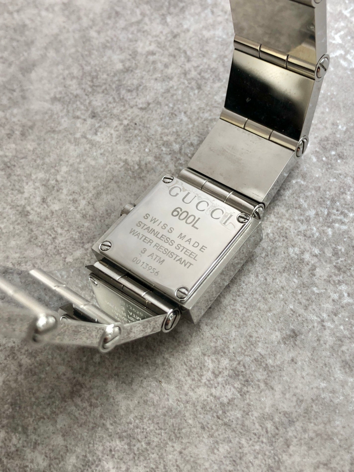 GUCCI Watch Silver 600L Vintage ft54eb