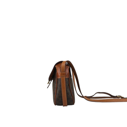 CELINE Macadam Horse Bit Shoulder bag Brown Vintage 7izj8d