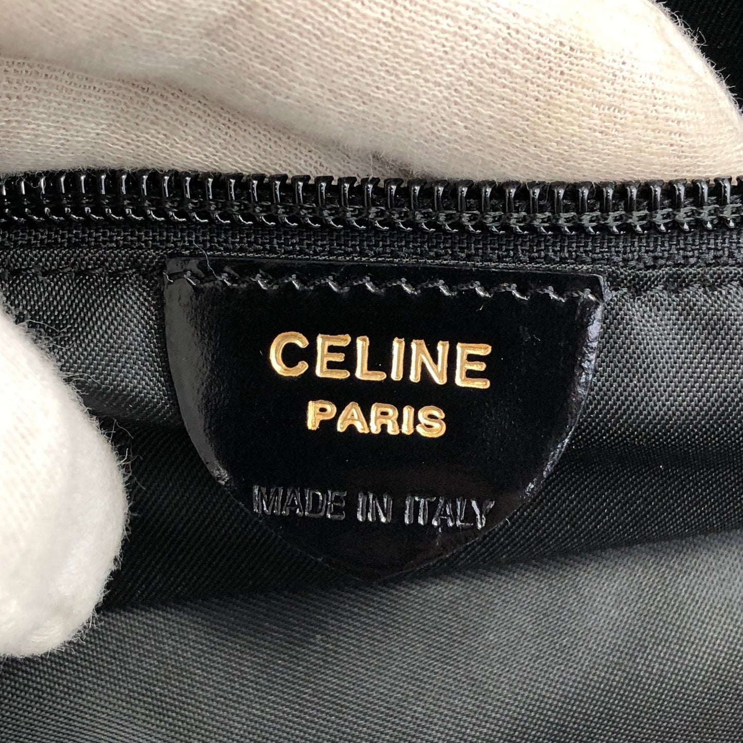 CELINE Circle Logo Backpack Black Vintage zj52k6