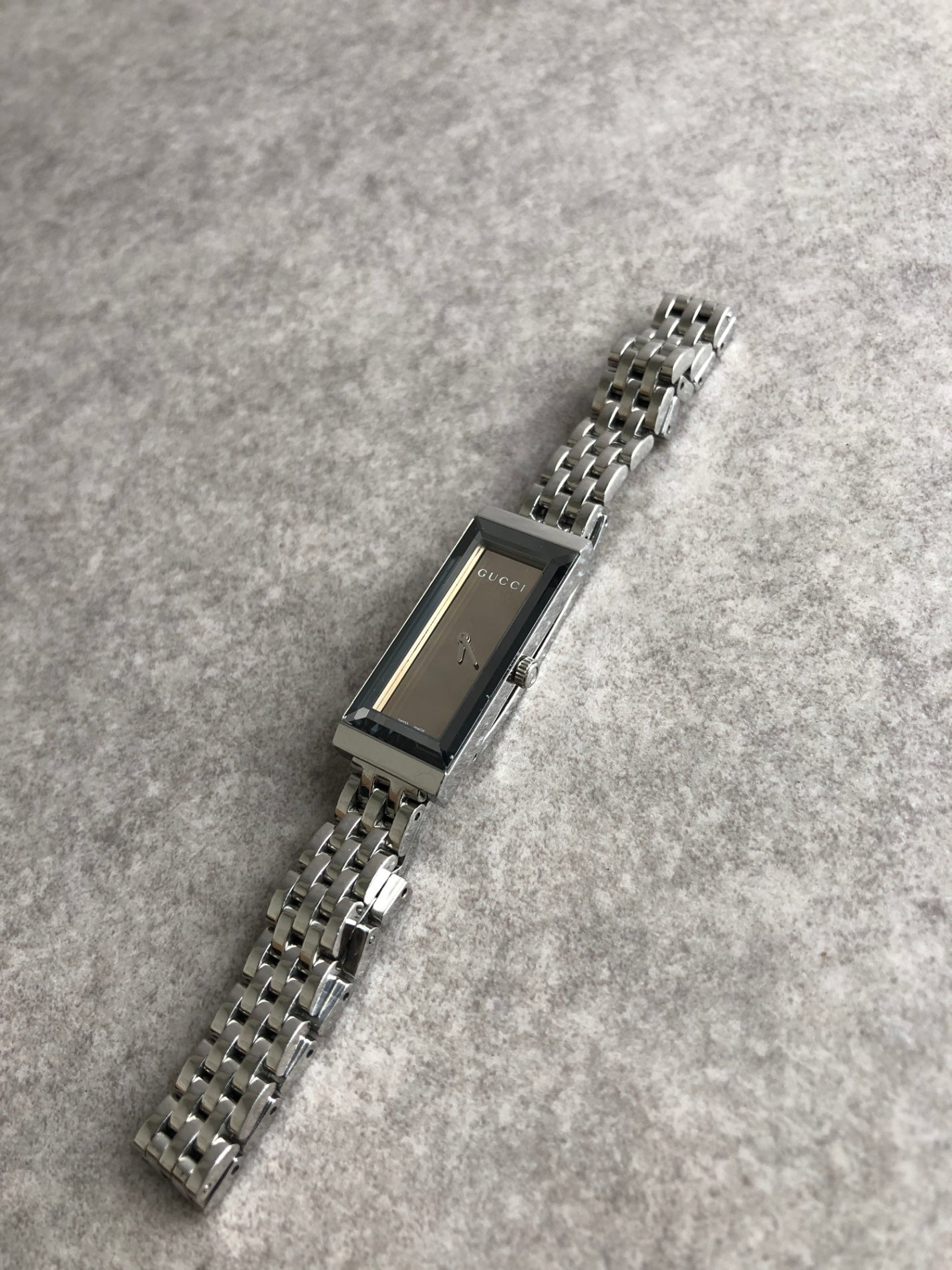 GUCCI Watch Silver 127.5 Vintage inj62x