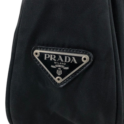 PRADA Triangle Logo Handbag Shoulder bag Black Vintage swts2h