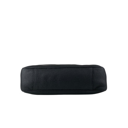 PRADA Logo Shoulder bag Black Vintage j4hmuw