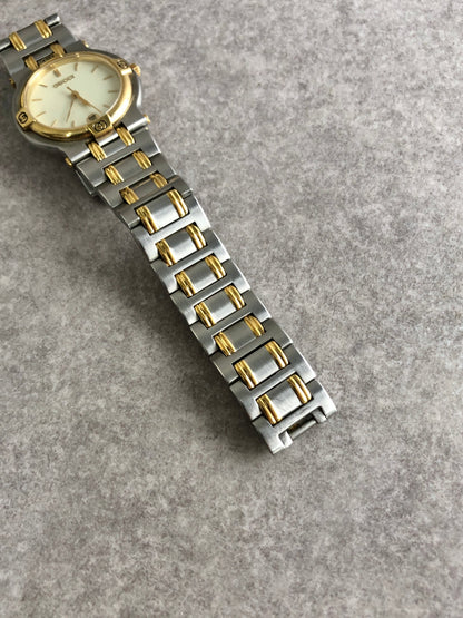 GUCCI Watch Silver×Gold 9000M Vintage tzfvjs