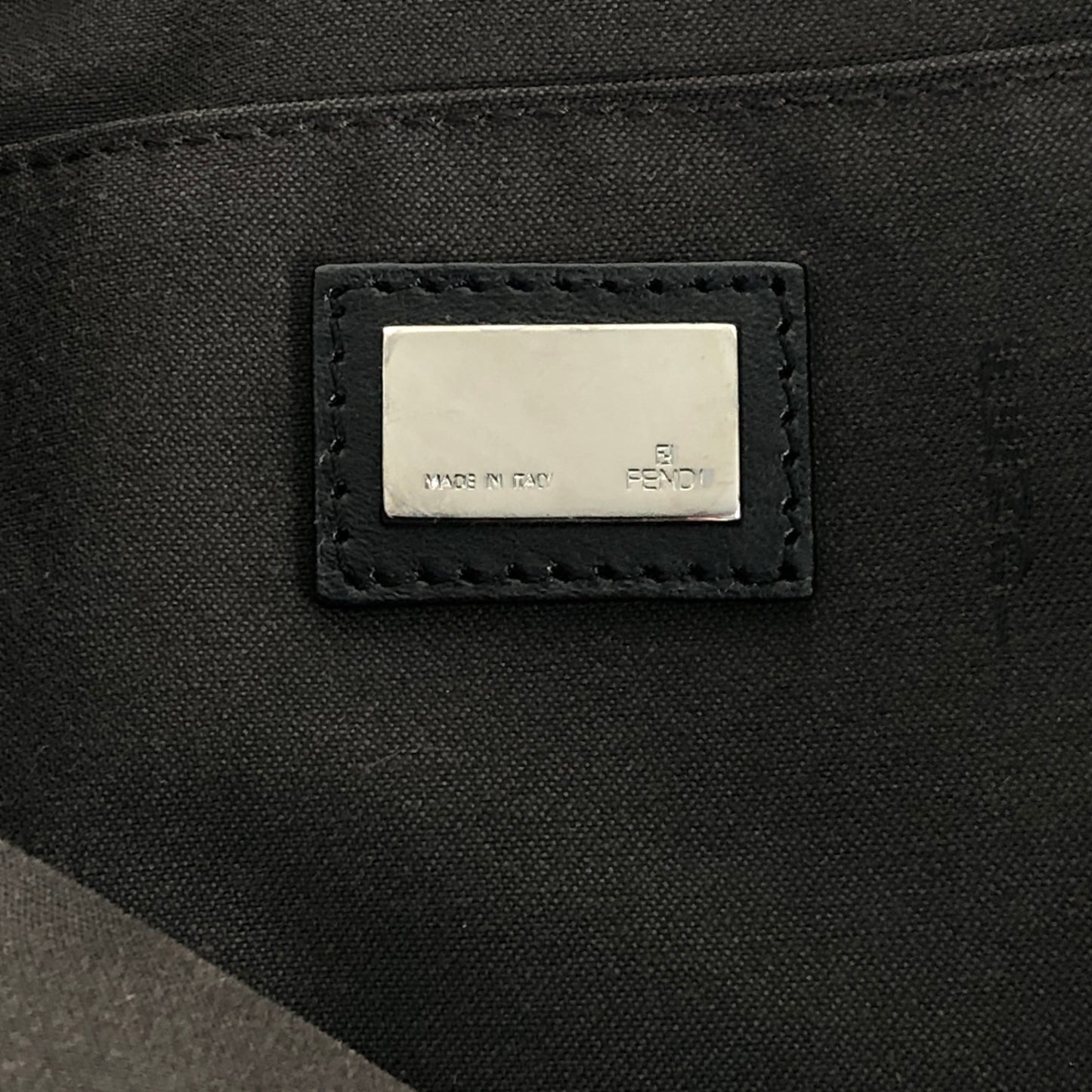 FENDI Zucchino Totebag Black Vintage evabj6