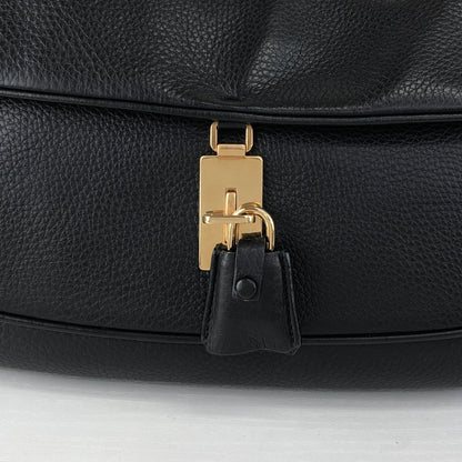 PRADA Turn Lock Shoulder bag Black Vintage atdszw