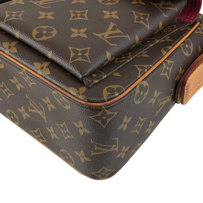 LOUIS VUITTON Monogram Shoulder bag Viva-Cité MM M51164 Brown Vintage w5ixn2