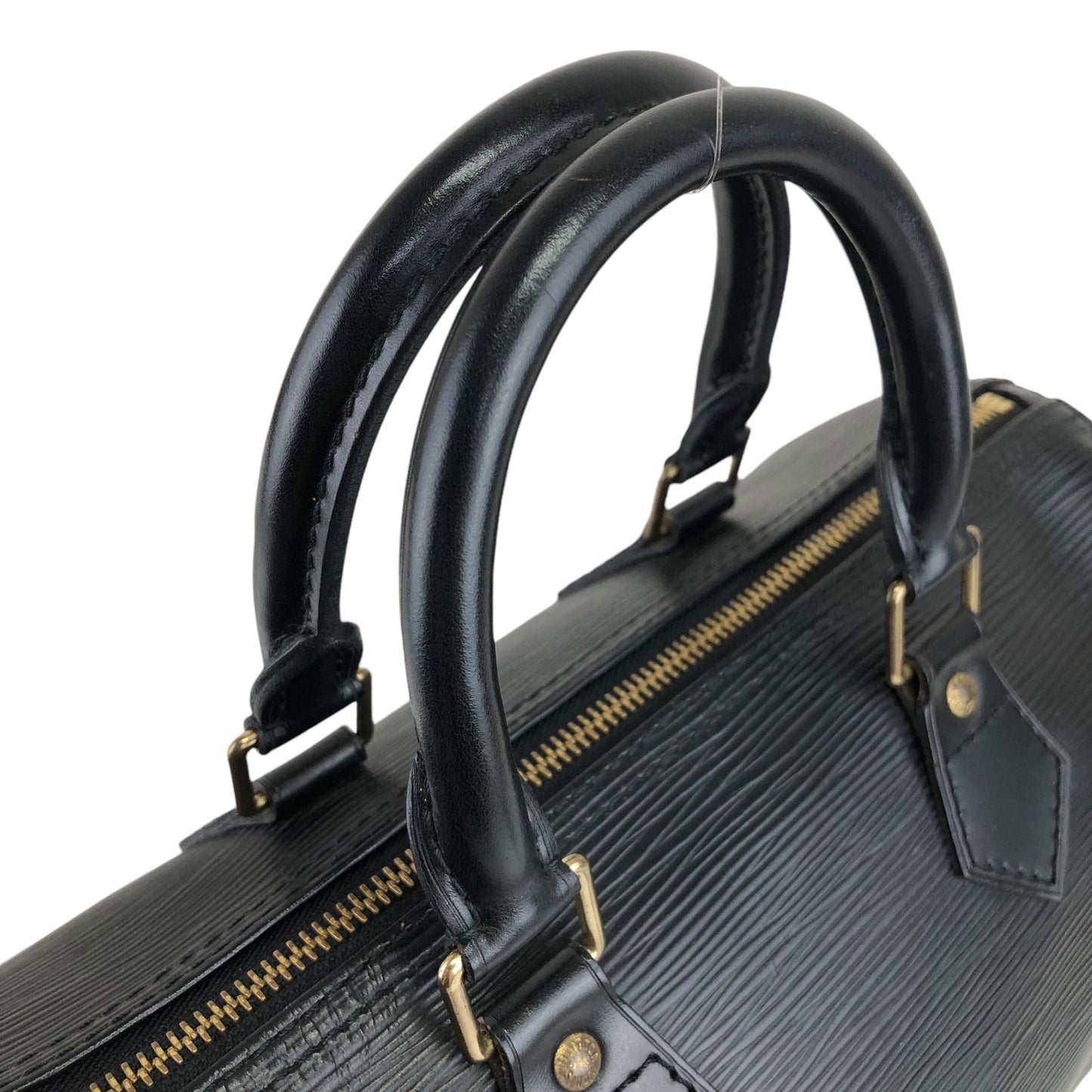 LOUIS VUITTON Epi Handbag Boston bag Black Vintage gciktm