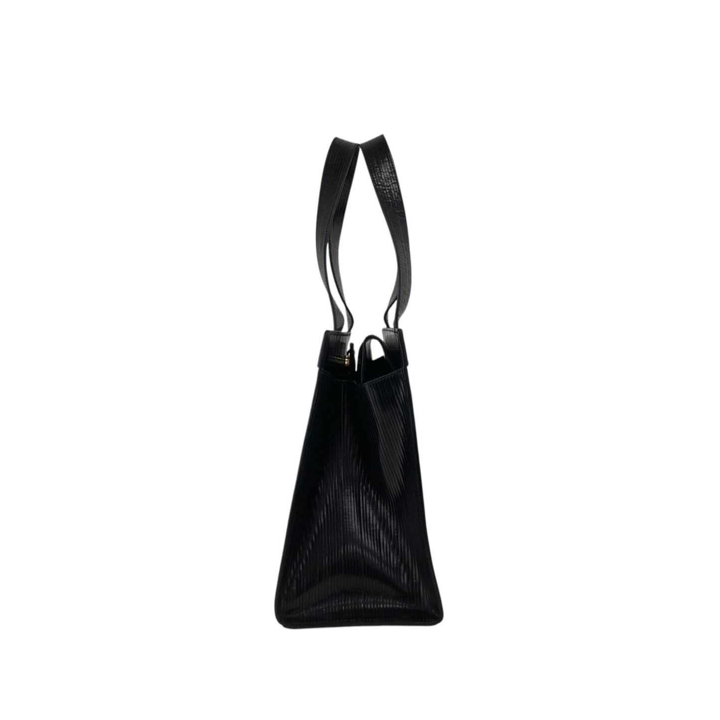 CELINE Horse Carriage Two-way Handbag Shoulder bag Black Vintage 3v3pu8