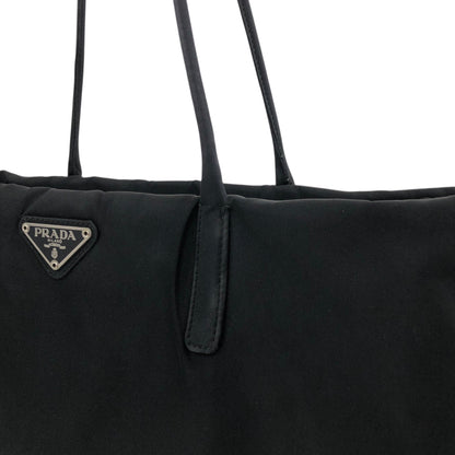 PRADA Tessuto Triangle Logo Totebag Black Vintage a5e385