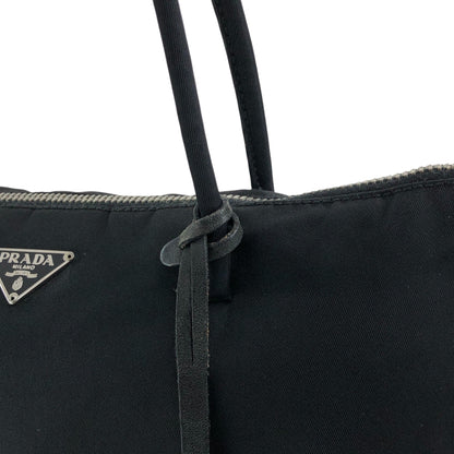 PRADA Tessuto Triangle Logo Totebag Black Vintage a6ap6j