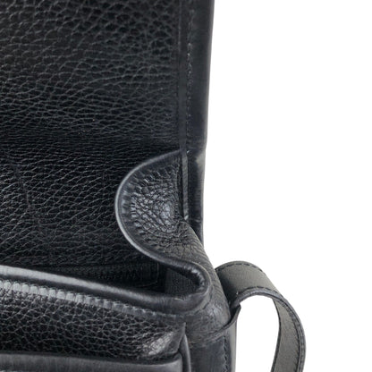 CELINE Blason Front Buckle Shoulder bag Black Vintage 4n3ttr