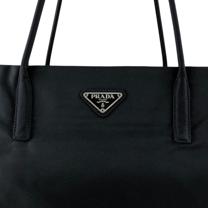PRADA Tessuto Triangle Logo Totebag Black Vintage mi5jiw