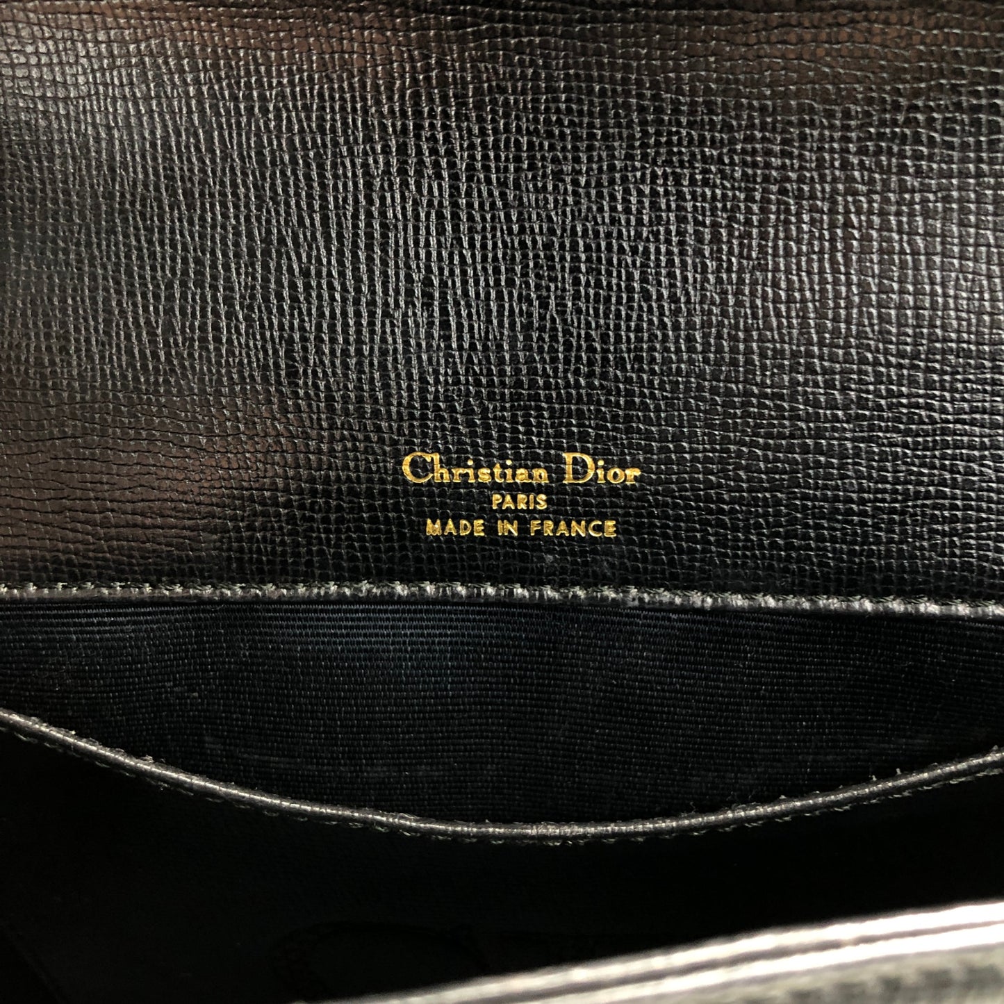 Christian Dior 標誌肩背包 黑色 復古 amkc48