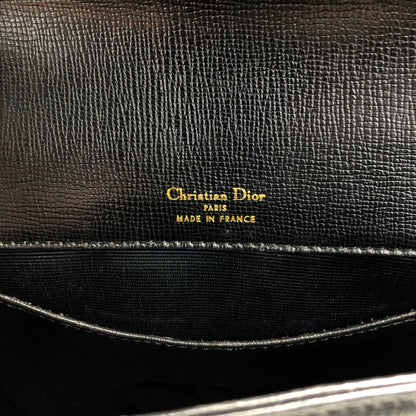 Christian Dior 標誌肩背包 黑色 復古 amkc48