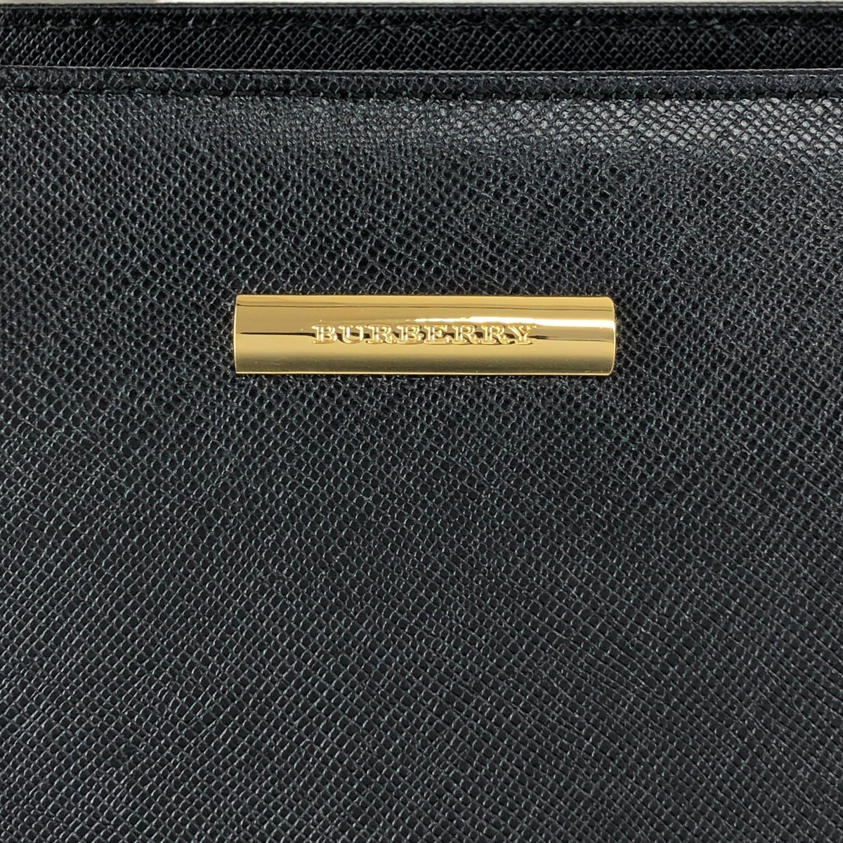 BURBERRY Logo Handbag Black Vintage imtu4e