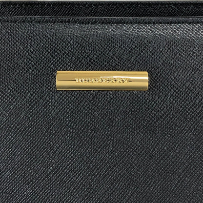 BURBERRY Logo Handbag Black Vintage imtu4e