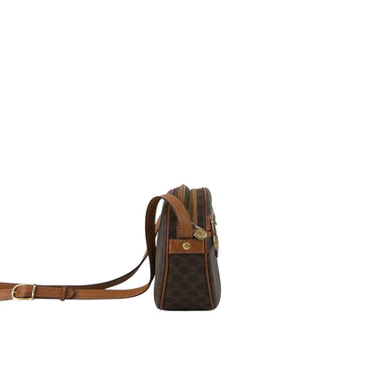 CELINE Macadam Blason Shoulder bag Brown Vintage 6vn8af