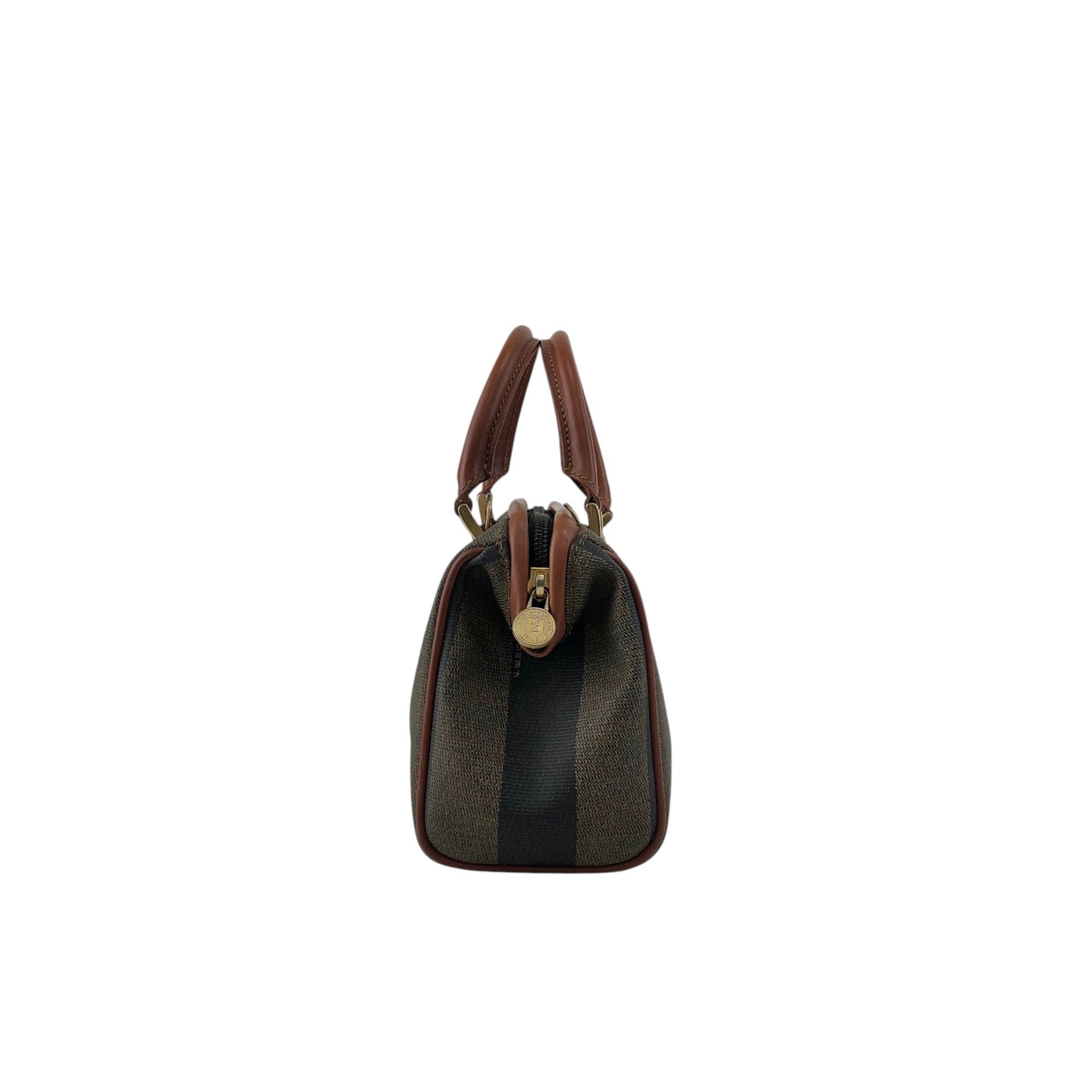 FENDI Pecan Two-way Small Boston bag Shoulder bag Brown Vintage