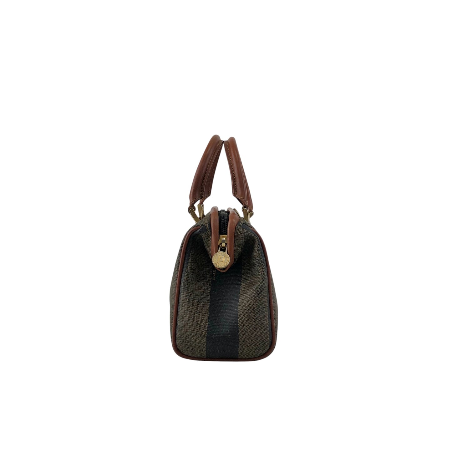 FENDI Pecan Two-way Small Boston bag Shoulder bag Brown Vintage sd4x4i