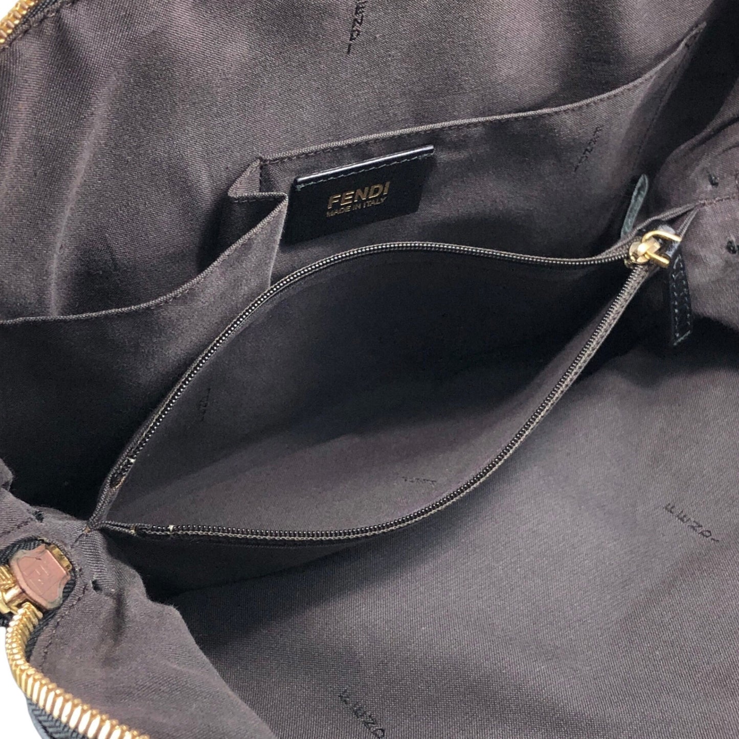 FENDI Two-way Handbag Shoulder bag Black 8BL114-HXF Vintage 66eazz