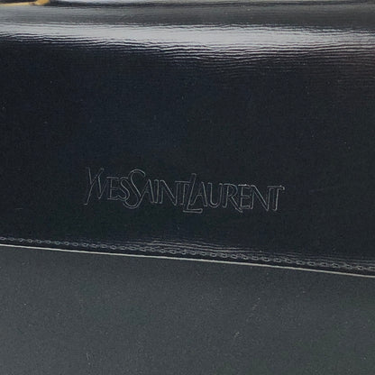 Yves Saint Laurent Logo Nylon Leather Top Handle Handbag Black Vintage w3hmrm