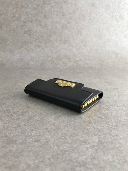 Christian Dior Logo Key Case Black Vintage s324bp