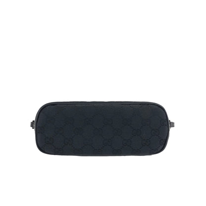 GUCCI GG Canvas Canvas Handbag Vanity bag Black Vintage 73mxrh