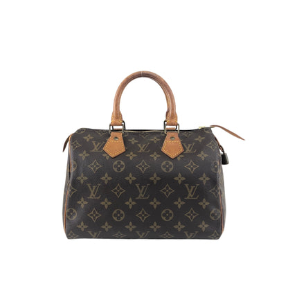 LOUIS VUITTON Monogram Small Boston bag Handbag Brown Vintage 7ppyum