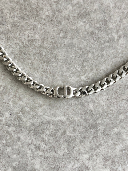 Christian Dior CD Logo Bracelet Silver Vintage iip5ay