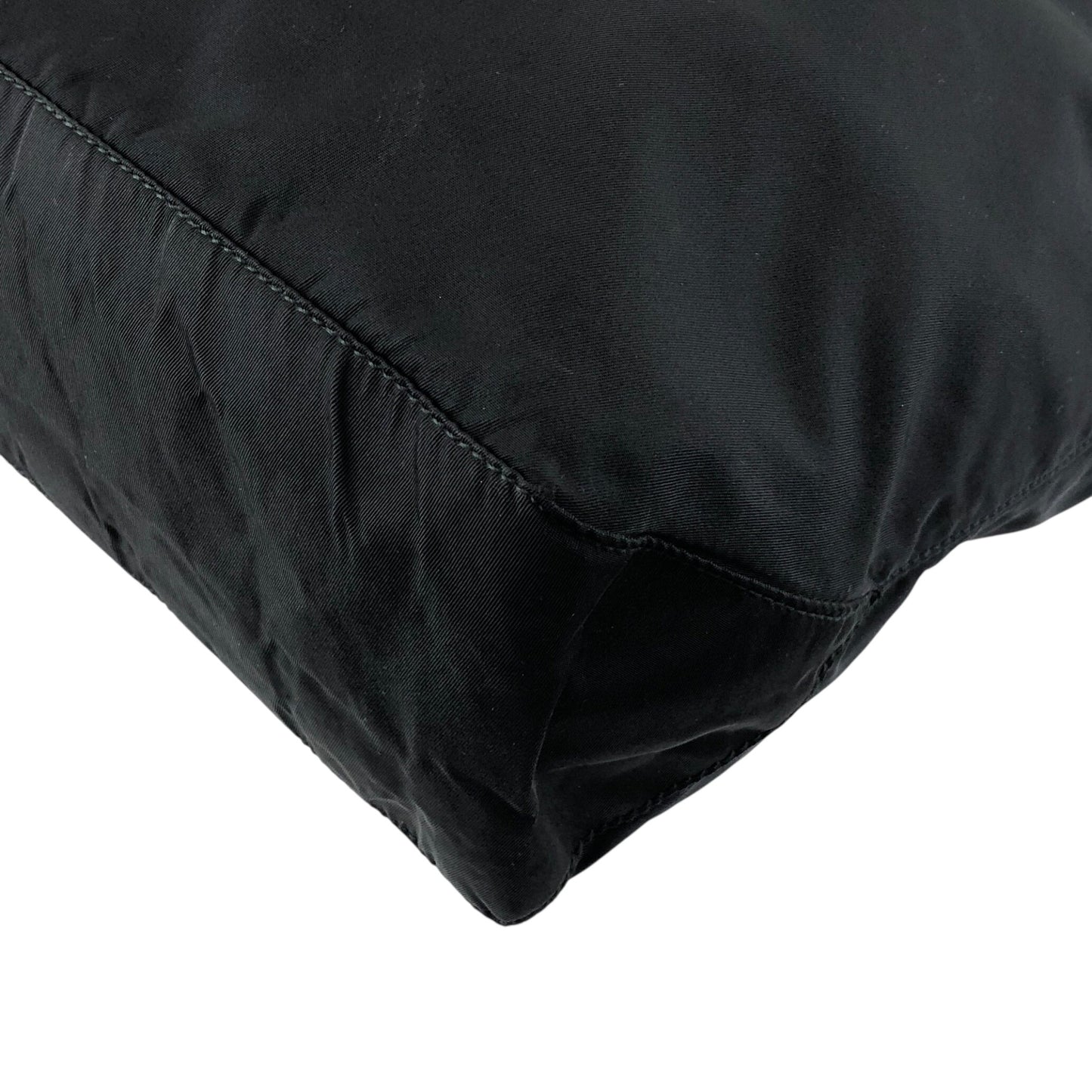 PRADA Tessuto Triangle Logo Totebag Black Vintage f5d8z2