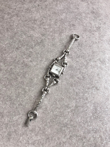 GUCCI Quartz Watch Silver Vintage 2vifvk