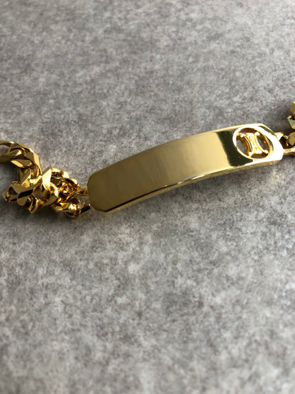 CELINE Blason Bracelet Gold Vintage t5afvt