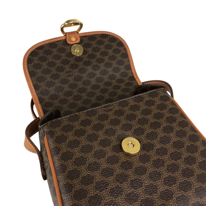 CELINE Horse Bit Shoulder bag Brown Vintage gth7ry