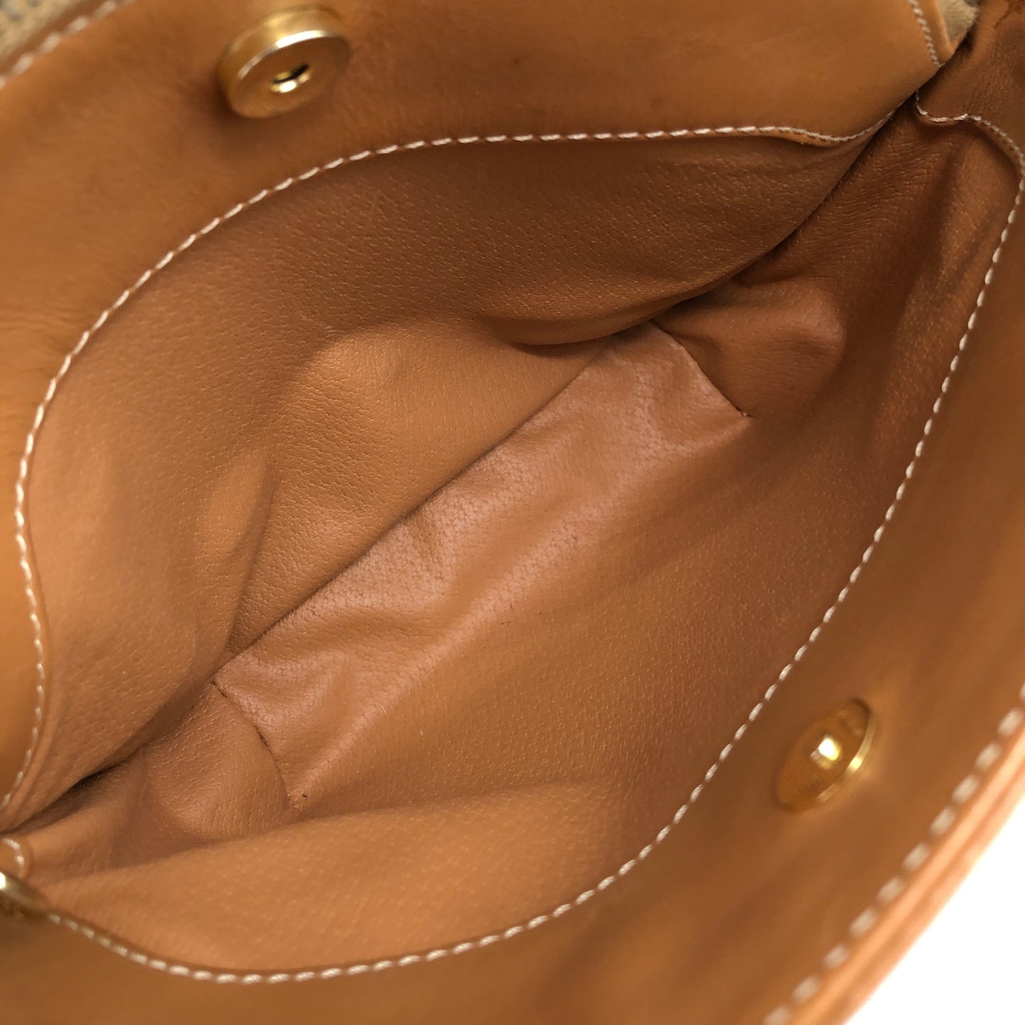 CELINE Macadam Blason Shoulder bag Brown Vintage gyf3yb